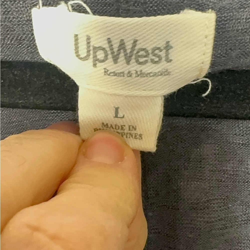 Upwest Black Lightweight Sub V-Neck Short Sleeve Tee Oversized Large - Picture 4 of 8